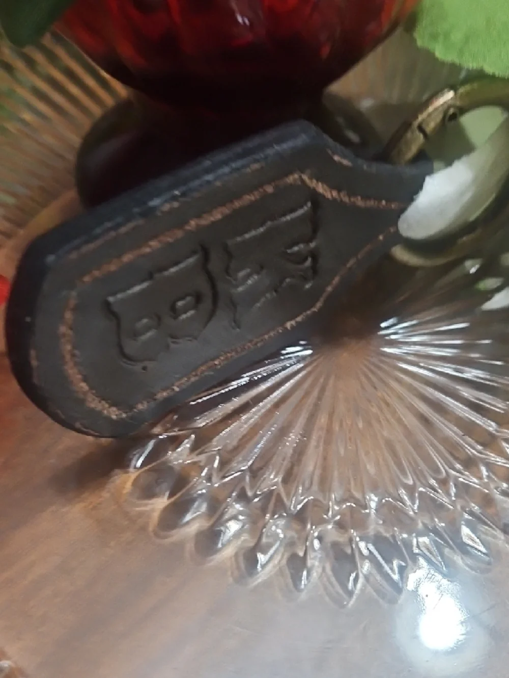 Hand Crafted Tooled Genuine Leather Key Chain NEW Personalized CUSTOM per Order